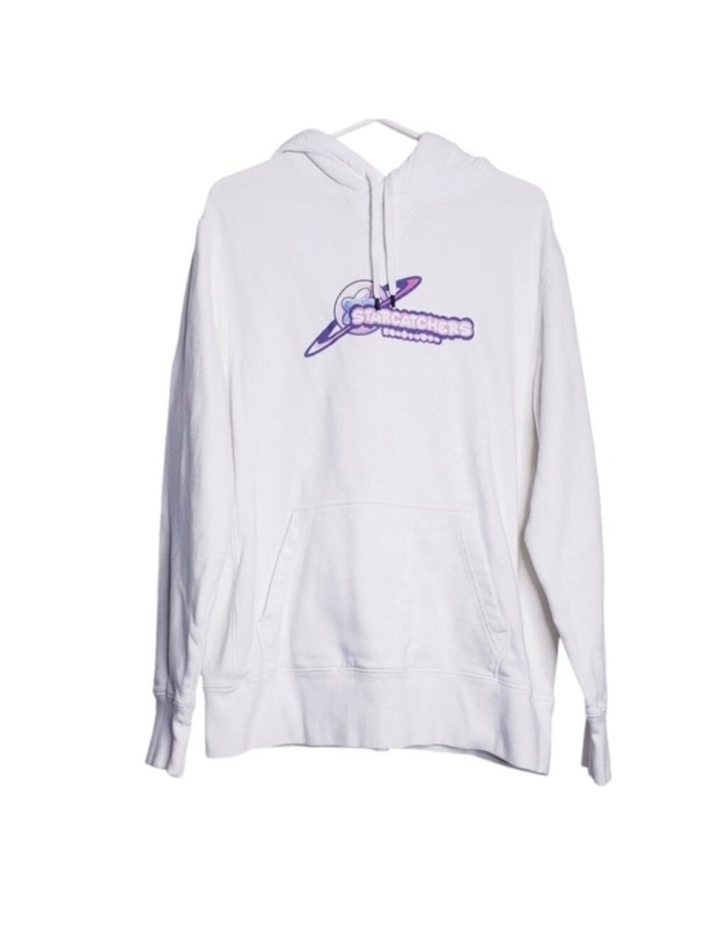 American Eagle Starcatchers Off White Hoodie Hooded Sweatshirt Men's Size Medium